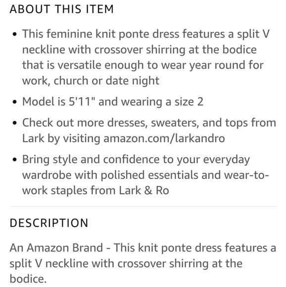 2/$35 NEW No Tags - Lark & Ro Short Sleeve Tulip Dress - Picture 8 of 8